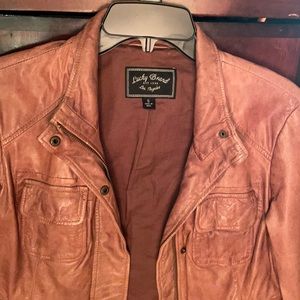 Lucky Brand Brown Leather Jacket